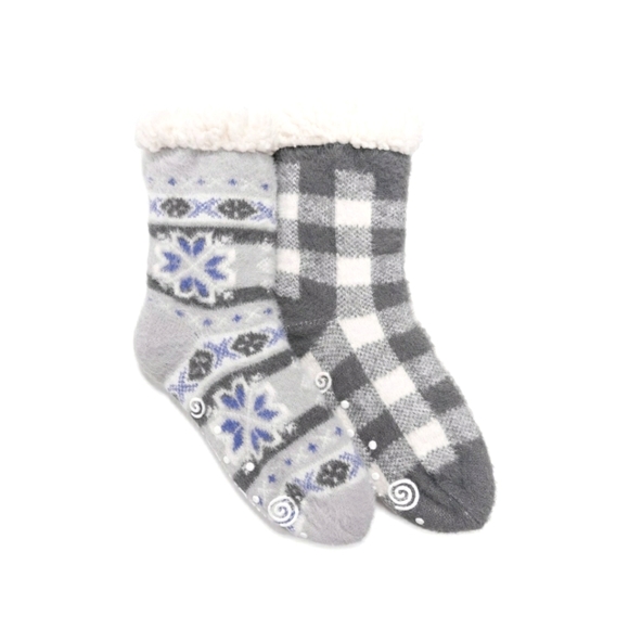 NWT MUK LUKS Womens 2 Pair Pack Cabin Socks - Picture 3 of 4